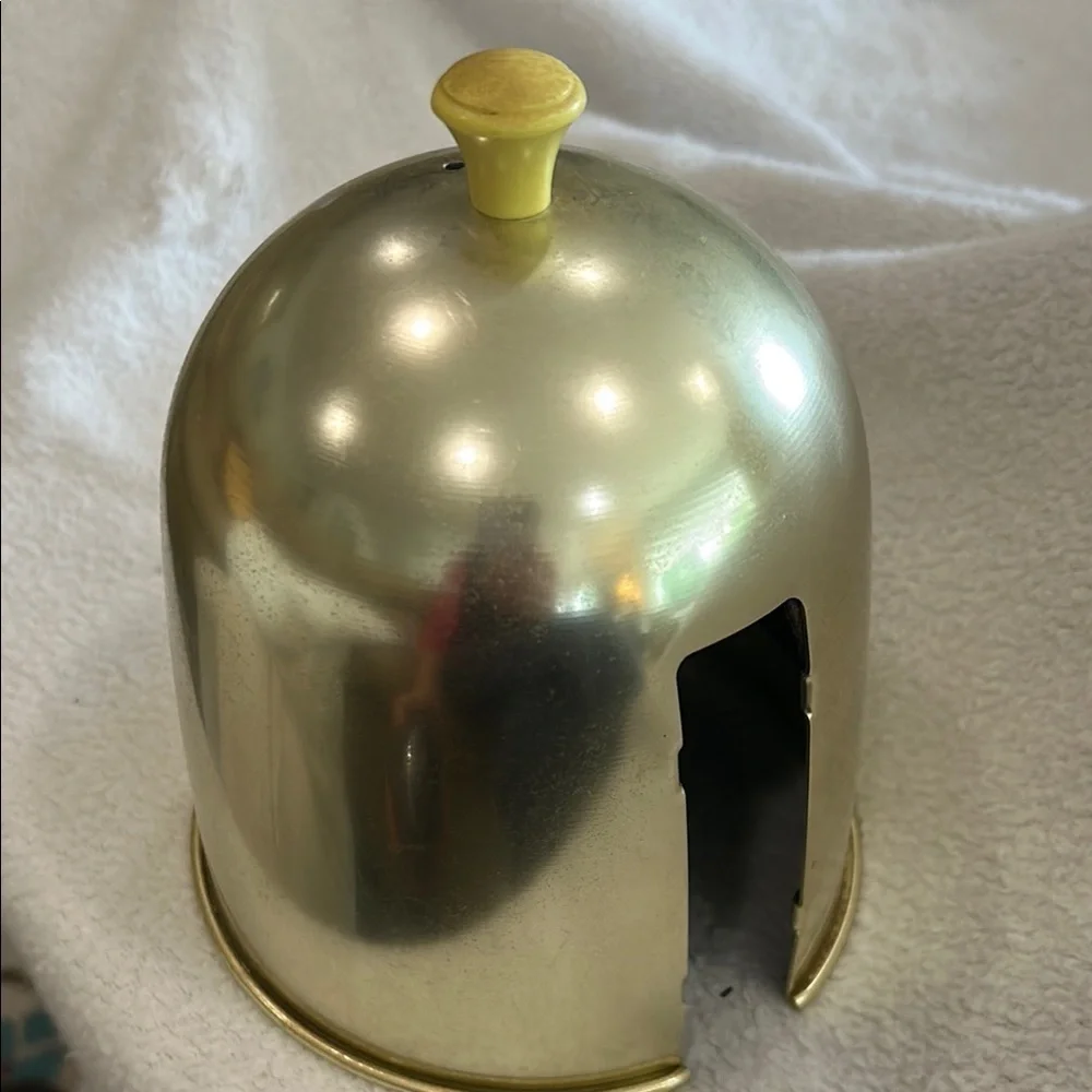 Vintage MCM Hall Yellow Teapot with Aluminum Cosy